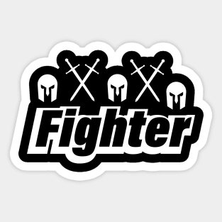 Fighter artistic fun design Sticker